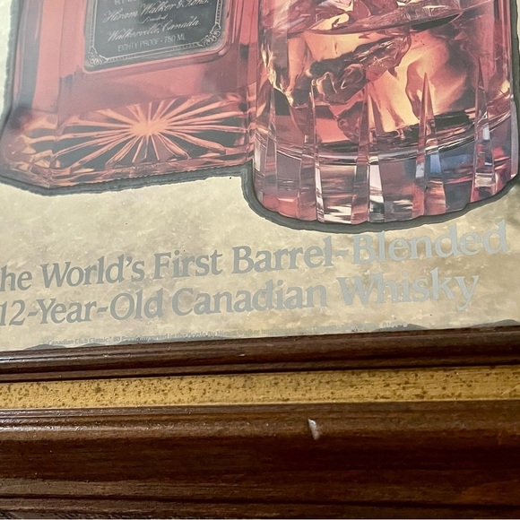Framed Mirror Canadian Club Classic 12-year -old Canadian Whisky 17/20 Inches - Picture 7 of 11